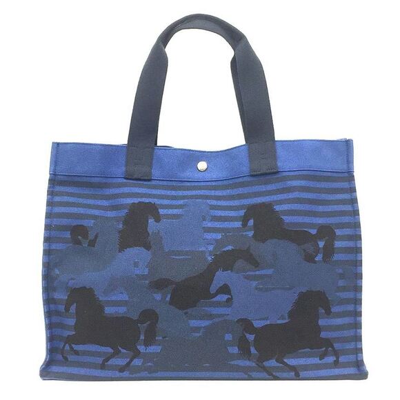 HERMES Navy Tote Bag - Picture 1 of 3